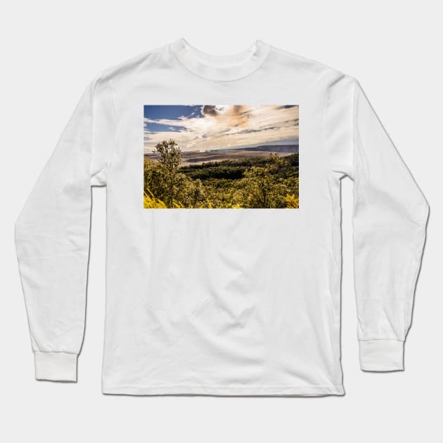 big volcano crater Long Sleeve T-Shirt by KensLensDesigns